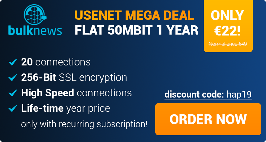 Usenet Flat 50Mbit Deal